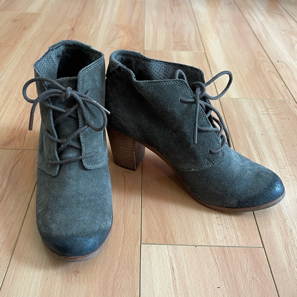 TOMS suede booties
